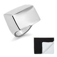 thumbnail image 1 of Stainless Steel High Polished Square Geometric Ring Size 7, 1 of 7