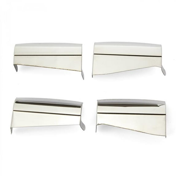 Stainless Steel Hinge covers for Volkswagen Beetle Bug Type 1 Split Oval Deluxe