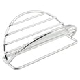 thumbnail image 1 of Stainless Steel Holder Stand for Hot Dogs & Sandwiches, Oimcto Non-Slip Rack for Kitchen, Restaurant, Camping & Home Use, Silver, Dishwasher Safe, 1 Grid Shelf, 1 of 5