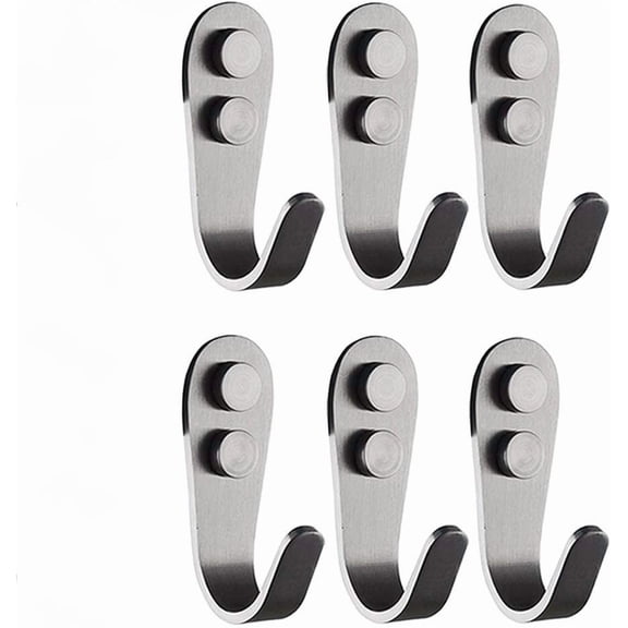 Stainless Steel Hook,4 Pack Wall Mount Coat Hooks Helmet Holder Hook Jacket Bags Wall Mount Cloth Display Rack Hanger,Backpack Hooks for Wall
