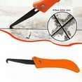 thumbnail image 1 of Stainless Steel Hook Knife, Grout Remover for Kitchen/Bathroom Tile Gaps & Golf Grip Regripping Accessory, Durable Caulking Edge Knife for Home Tile Maintenance & DIY Golf Club Upkeep, 1 of 9