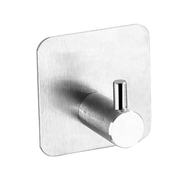 Stainless Steel Hooks for Kitchen and Bathroom – Thickened Punchfree Traceless Door Hooks for Towels Aprons Bath Accessories Strong Behind-Door Mounts for Hanging Bath Gear and Kitchen