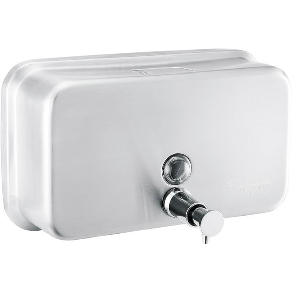 Global Industrial Stainless Steel Horizontal Liquid Soap Dispenser - 1000 ml