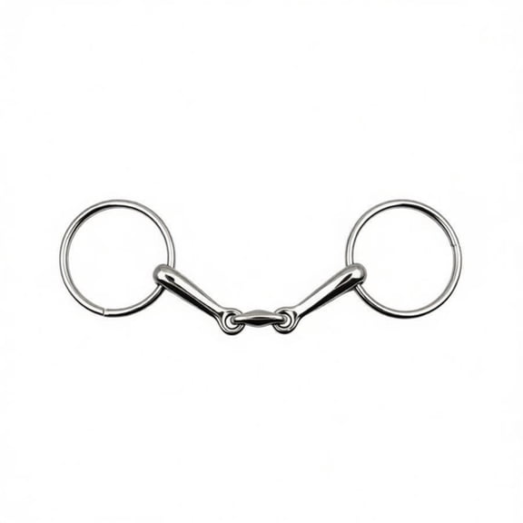 Stainless Steel Horse Bit Mouthpiece Metal Snaffle Bit Comfortable Horse Training Riding Equipment