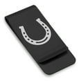 thumbnail image 1 of Stainless Steel Horseshoe Good Luck Charm Classic Slim Money Clip Credit Card Holder, 1 of 2