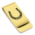 thumbnail image 1 of Stainless Steel Horseshoe Good Luck Charm Classic Slim Money Clip Credit Card Holder, 1 of 2