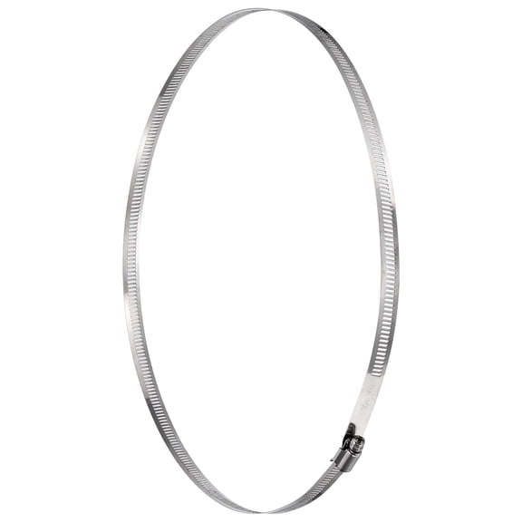 Stainless Steel Hose Clamp, 300mm (11-13/16") Adjustable Worm Gear Duct Hose Clamp, Dryer Vent Pipe Clamps for Air Ducting, Plumbing, Radiator, Fuel Line