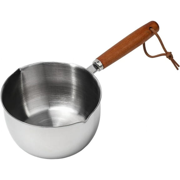 Stainless Steel Hot Oil Pots, Small Sauce Pan, Butter Warmer, Mni Milk Boiling Pot, Sauce Pan With Pour Spout, Butter Melter Melting Pot For Stove