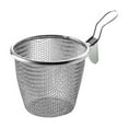 thumbnail image 1 of Stainless Steel Hot Pot Ladle with Mesh Basket - Multi-Functional Oil Filtering Spoon for Family & Outdoor Cooking, Perfect for Hotpot, BBQ, Camping, and Kitchen Use, 1 of 5