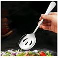 thumbnail image 1 of Stainless Steel Hotel Public Serving Spoon: Creative Thickened Household Tableware (Slotted Spoon), 1 of 8