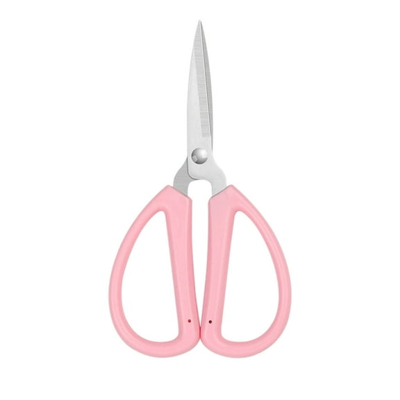 Stainless Steel Household Scissors - Multipurpose 7.68 Inch Ergonomic Red Handle Scissors for Cutting Fabric, Paper, Thread & DIY Crafts - Precision Pointed Tip