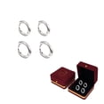 thumbnail image 1 of Stainless Steel Huggie Hoop Earrings 8mm 10mm Hypoallergenic Earrings Hoop Cartilage Helix Lobes Hinged Sleeper Earrings For Men Women, 1 of 5