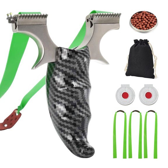 Stainless Steel Hunting Slingshot Shooting Slingshots for Adult Professional Athletic Competition