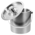 thumbnail image 1 of Stainless Steel Ice Bucket Cubes Wine Cooler for Bottle Cooling with Cover, 1 of 6