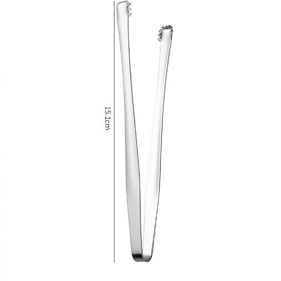 Stainless Steel Ice Bucket Tongs - Mini Serving Tongs Metal Appetizers Tongs for Serving Ice Sugar Whiskey Rock Dessert