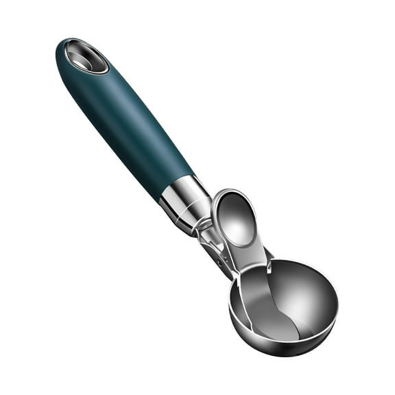 Stainless Steel Ice Cream Baller Scoop Push Down Ice Cream Scooper for Ice Cream Fruit Sorbet Kitchen Gadget for Home Restaurant 1 Piece