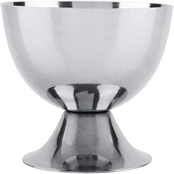 Stainless Steel Ice Cream Cups Serving Dessert Dish Bowls Large Capacity 200ml Round Yogurt Cup Dessert Bowl Suited For, Snacks, Cereal, Salad Fruit Pudding ( Short )