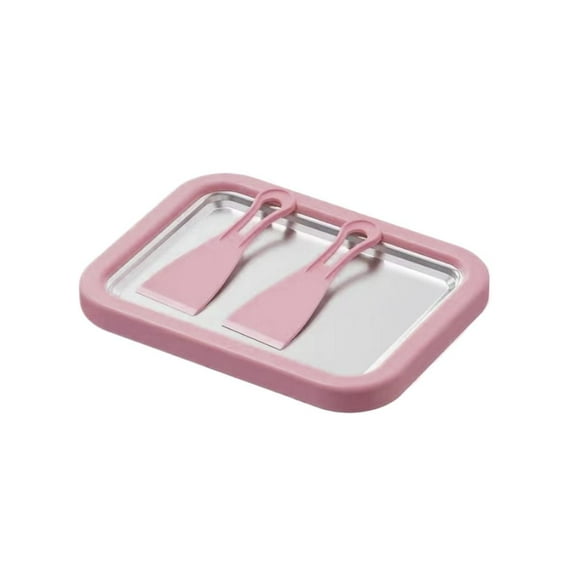 Stainless Steel Ice Cream Maker for Smooth Rolled Desserts - Quick Freeze, Double Scrapers, Easy DIY