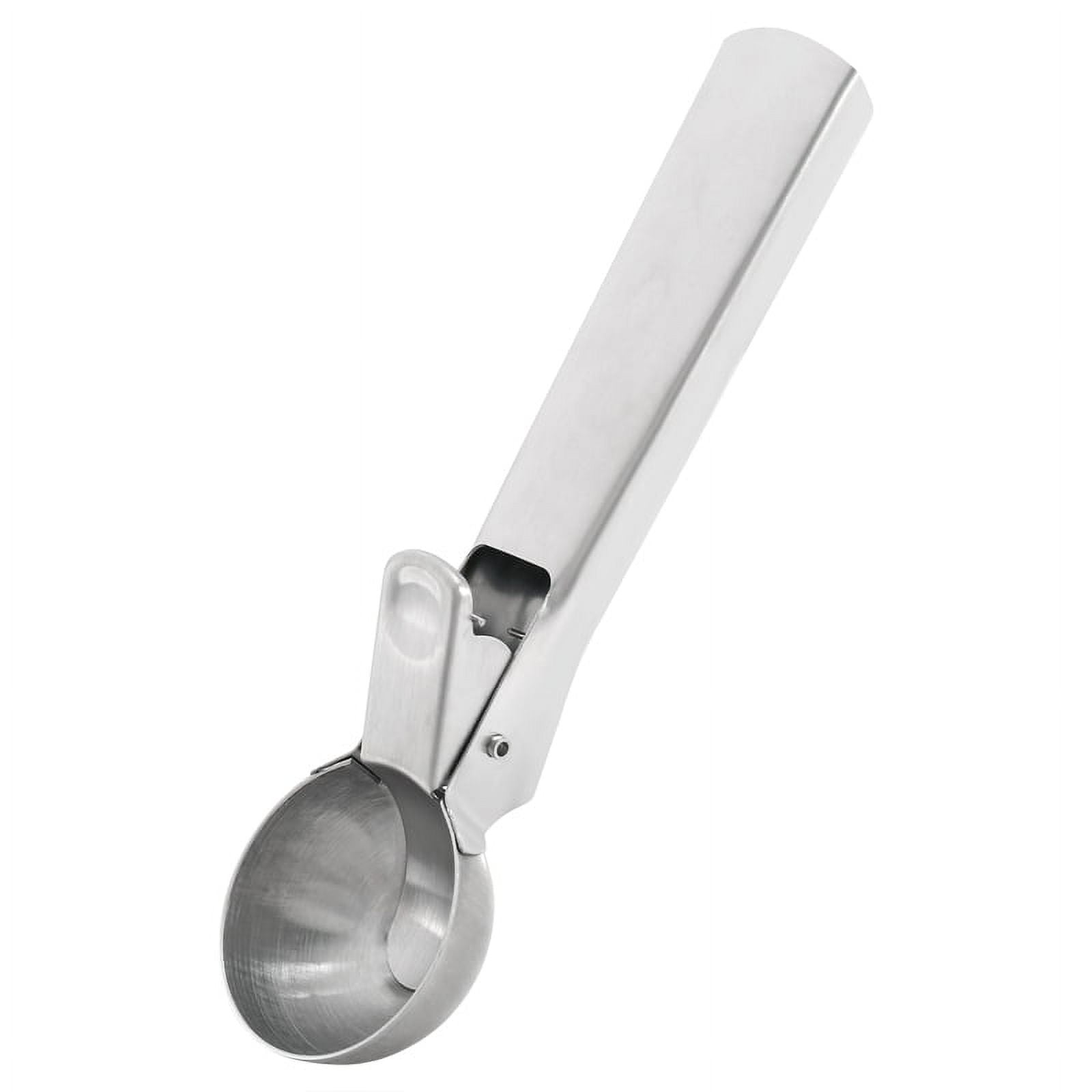Stainless Steel Ice Cream Scoop, Easy to Trigger Release, Ice Cream Scoop with Comfortable