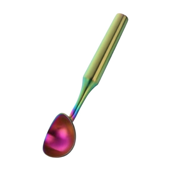 Stainless Steel Ice Cream Scoop, Iridescent Handle, 8 In, Stainless Steel Tool, Frozen Dessert Portioning, Summer Treat Prep, 1 Pc