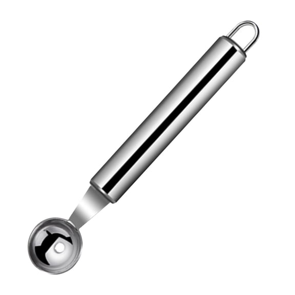 Stainless Steel Ice Cream Scoop, Metal Ice Cream Baller, Single Head Ice Cream Scooper, Ergonomic Handle Ice Cream Scoop, Multifunctional Scoop for Ice Cream and Frozen Treats, 6.50×0.98 Inch