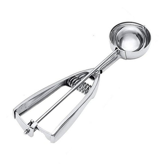 Stainless Steel Ice Cream Scoop Spoon Spring Handle Cookie Scoop Kitchen