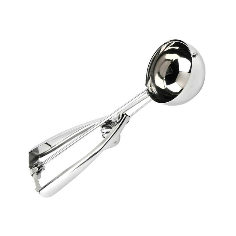 Cookie Scoop, Ice Cream Scooper with Trigger, Small, and Large Stainless  Steel Cookie Scoops for Baking, Ergonomic Handle Cookie Dough Scoop 