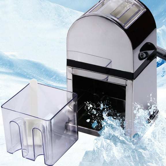 Stainless Steel Ice Crusher Machine Durable Crushed Ice Maker Easy Clean