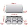 thumbnail image 1 of Stainless Steel Ice Cube Tray with Lid - Premium 304 Grade Steel 2-inch Cube Mold, Easy Release Design for Whiskey, Cocktails, and Beverages, Freezer Safe, 1 of 9