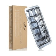 Stainless Steel Ice Cube Tray with Easy Release Handle, Vintage Design