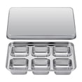 thumbnail image 1 of Stainless Steel Ice Cubes Tray With Easy Release Lid For Freezer Cocktail Making silvery #iTa84, 1 of 9