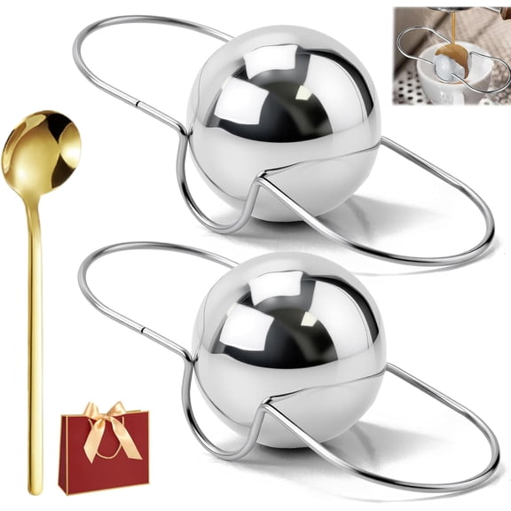 Stainless Steel Ice Cubes for Coffee Cold Drinks Large Single