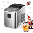 thumbnail image 1 of Stainless Steel Ice Makers Countertop 30lbs in 24h, 9 Bullet Cubes in 5 Mins, 2 Sizes, Self-Clean, FOHERE, 1 of 12