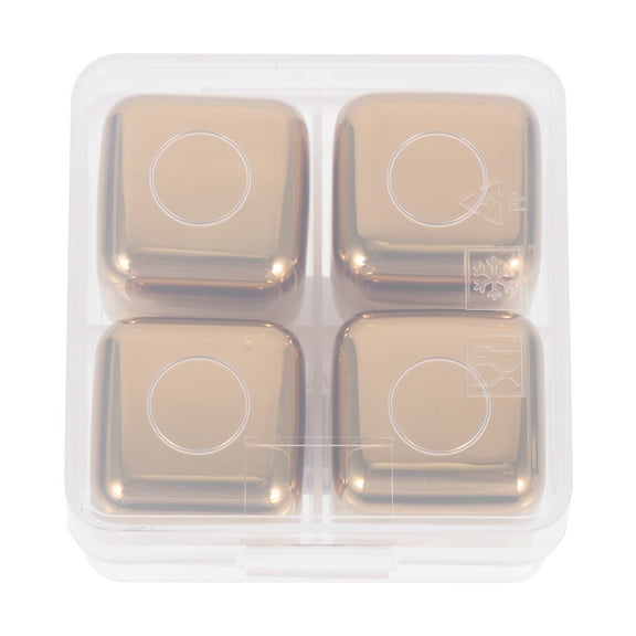 COOPHYA Household Metal Ice Cube Cooling Reusable Multi Golden 1 Set 0.79x0.79x0.79in