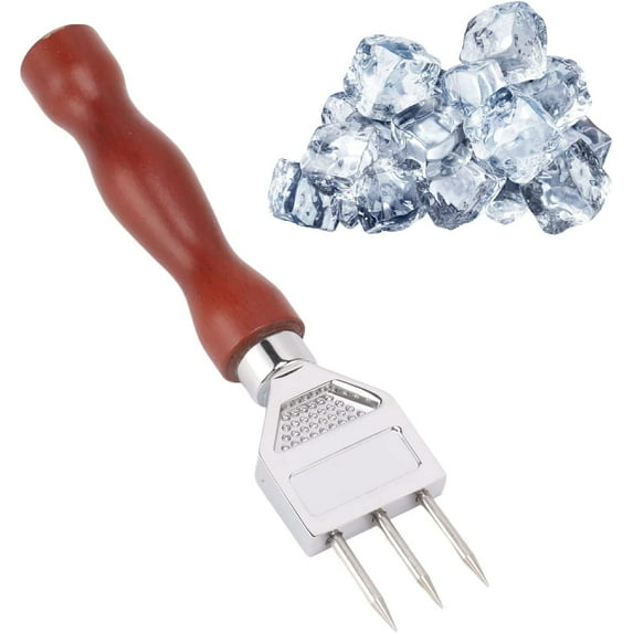 Stainless Steel Ice Pick, Durable and Sharp, for Breaking Ice and Chipping Hard Surfaces, Ideal for Home Bartenders and Commercial Bars(Type A)