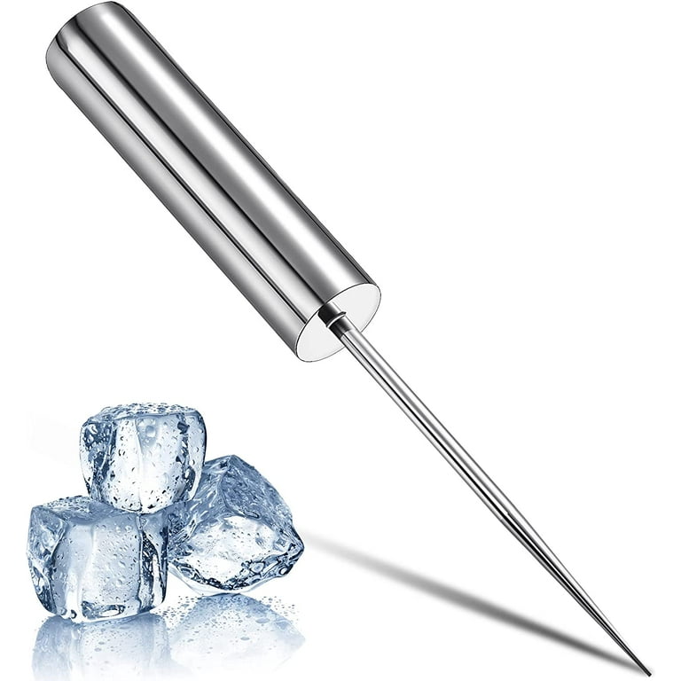 Stainless Steel Ice Pick Ice Crusher Ice Chisel Removal Pick Crushed Ice  Tool for Kitchen Bars Bartender Picnics Camping and Restaurant (8 Inch) 