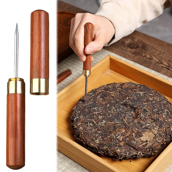 Stainless Steel Ice Pick with Wooden Handle Protective Cover Non-Slip Tool for Breaking Ice Kitchen Bar Camping Use,bar tool,ice pick,B,1PC