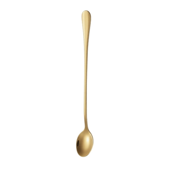 Stainless Steel Ice Scoops, 2-Pack Extended Length Thickened Pointed Bar Spoons For Cocktail Mixing Dessert Serving Coffee Stirring Rose Gold