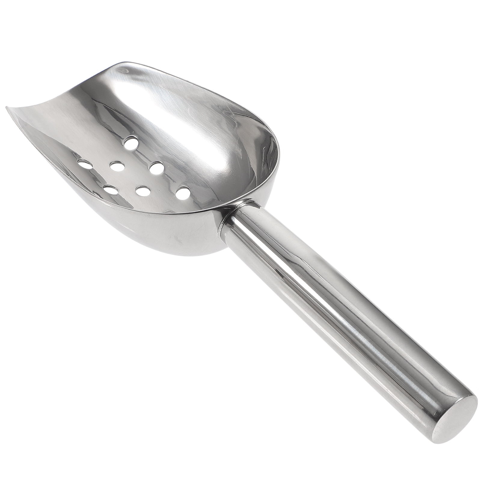 Stainless Steel Ice Shovel Dry Goods Scoop Cube Scoops with Drain Holes