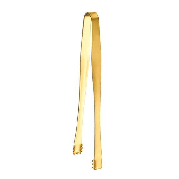 Stainless Steel - Ice Tongs with Extended Handle for Coffee Cubes Grains and Eggshell Fragment Removal Kitchen Tool