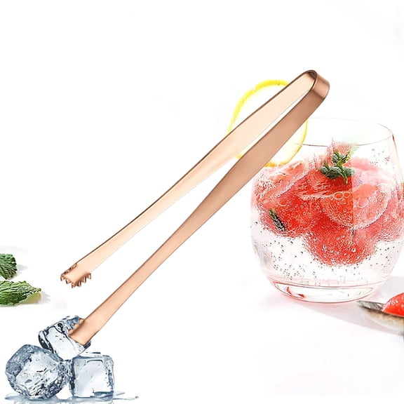 Stainless Steel Ice Tongs Long Handled Coffee Cube Grain Kitchen Tool For Chefs And Home Cooking Enthusiasts