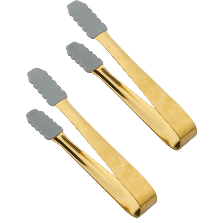 Generic Stainless Steel Bar Small Ice Cube Clips Bread Pastry Food Tongs Rose Pattern Mini Sugar Clip Bbq Grill Clamp Kitchen Utensils | Nigeria