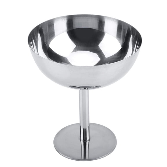 Stainless Steel Ice cream bowl Glasses, Glasses for Margarita, Mini Round Footed Yogurt Snack Candy Cups for Salad Fruit Pudding