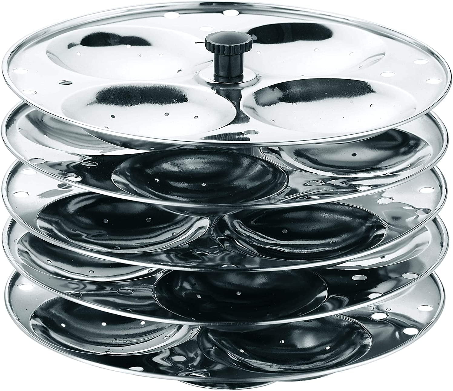 Stainless Steel Idli Stand 5 Tier Stand Makes up to 20 Idlis Easy