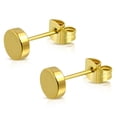 thumbnail image 1 of Stainless Steel Illusion Round Circle Button Stud Post Earrings, 1 of 2