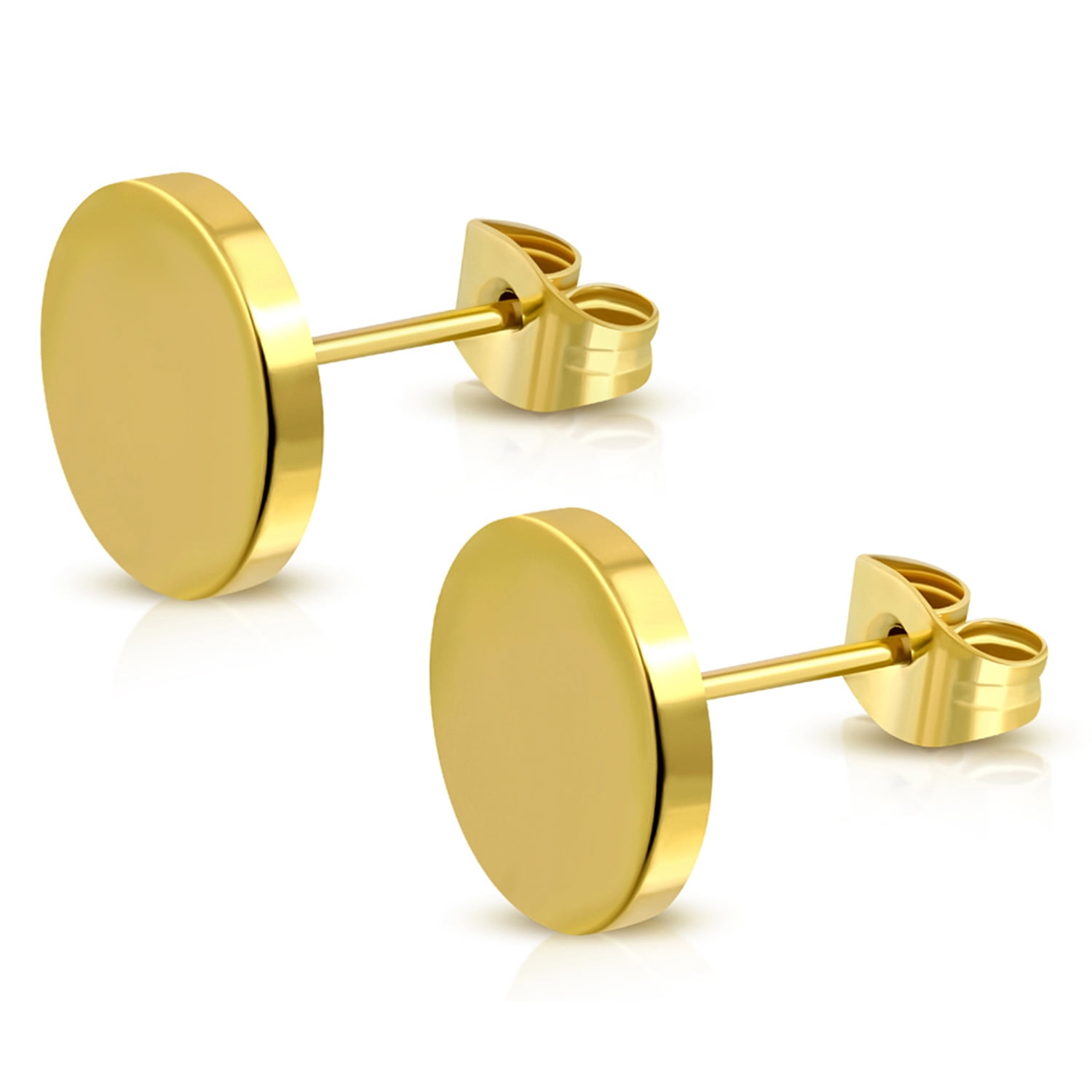 22k Plain Gold Earring JG-1812-1384 – Jewelegance