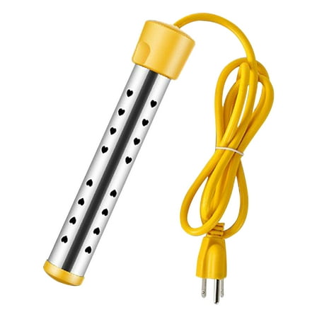 Stainless Steel Immersion Water Heater Bucket Heater 2500W Fast Heating Portable Pool Bath Tub Heater Auto Shut-Off Safety Protection