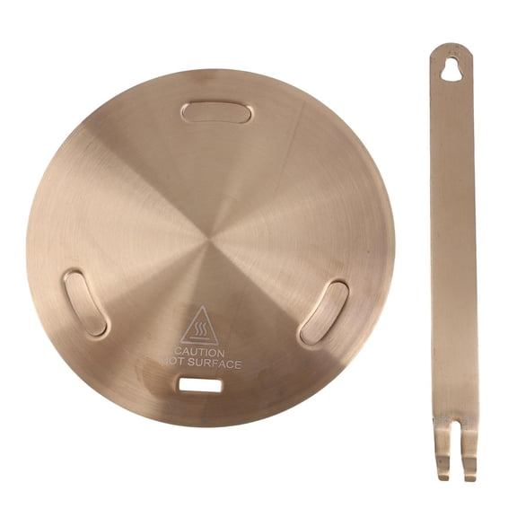 Stainless Steel Induction Heat Diffuser Plate,For Gas Electric Stoves, Even Heat Distribution,Cookware Adapter With Detachable Handle(A)