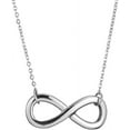 thumbnail image 1 of Stainless Steel Infinity Style Charm Promise Statement Classic Plain Collar Necklace, 1 of 4
