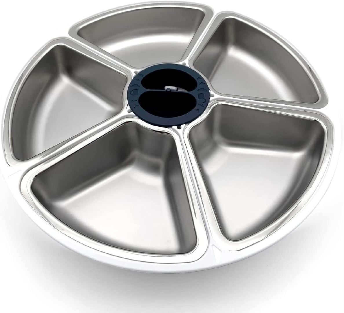 Stainless Steel Inserts for the Cat Mate and Closer Pets Five-meal Automatic (C500) Pet Feeder (Bowls Only)